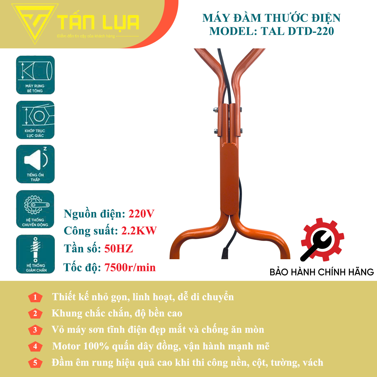 Máy Đầm Thước Bê Tông Chất Lượng Cao 2026 – Giá Tốt, Giao Nhanh - Hình ảnh 5