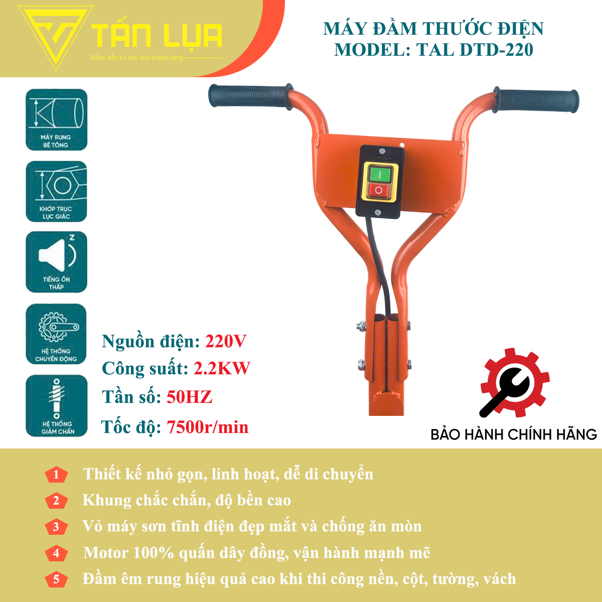 Máy Đầm Thước Bê Tông Chất Lượng Cao 2026 – Giá Tốt, Giao Nhanh - Hình ảnh 6