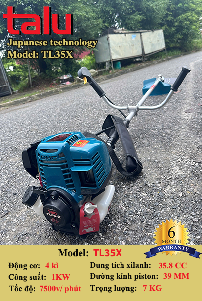 Máy cắt cỏ TL35X 4 thì xăng riêng nhớt riêng - Góc nhìn 7