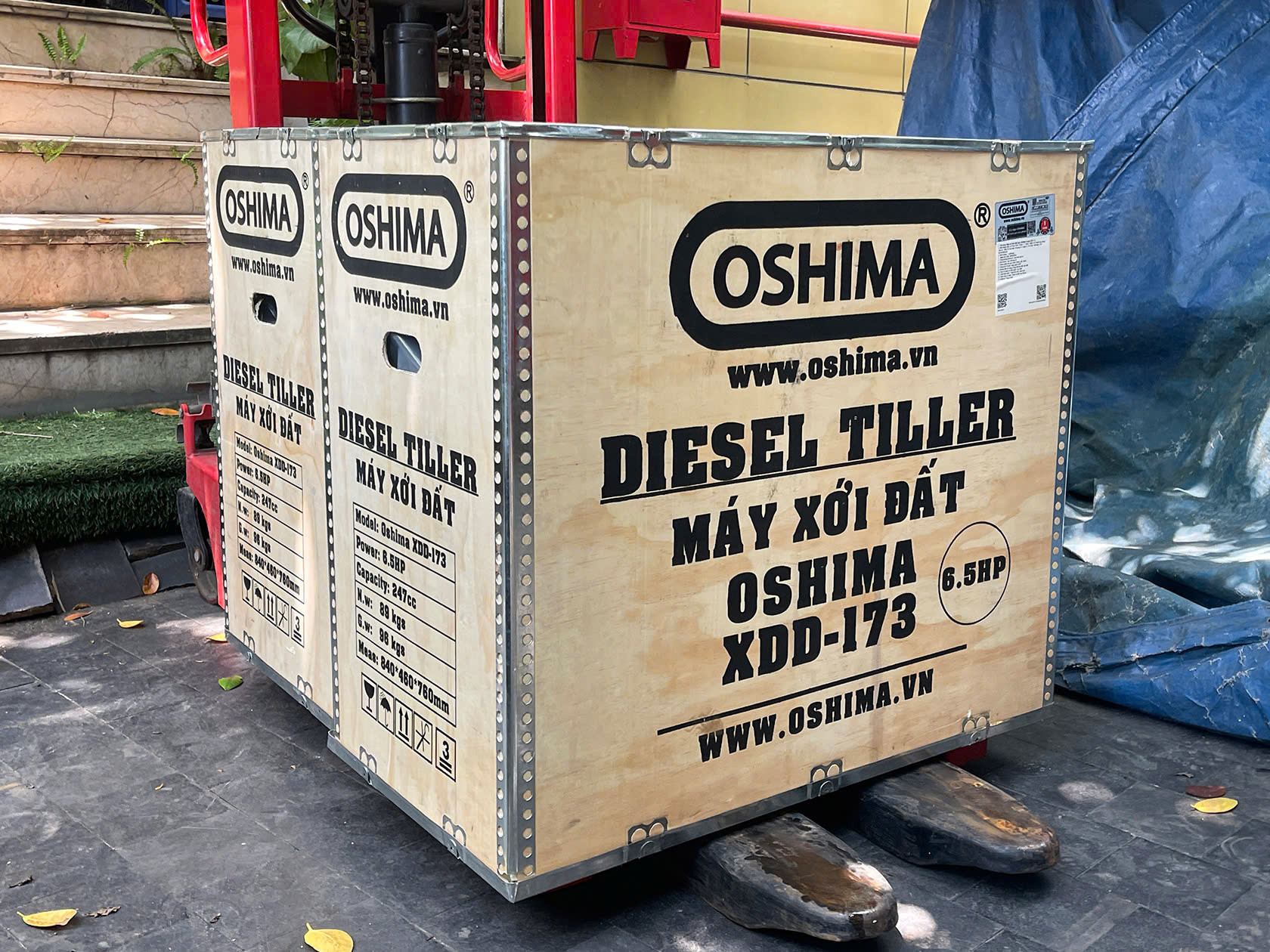 Máy Xới Đất Chạy Dầu 6.5HP Oshima XDD-173 Chính Hãng | Giá Tốt Tại Điện Máy Tấn Lụa - Góc nhìn 13