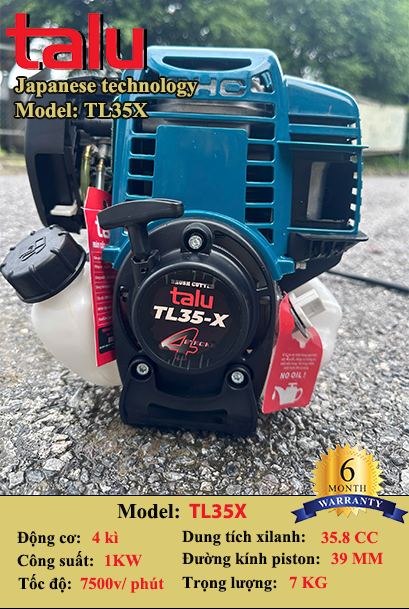 Máy cắt cỏ TL35X 4 thì xăng riêng nhớt riêng - Góc nhìn 12