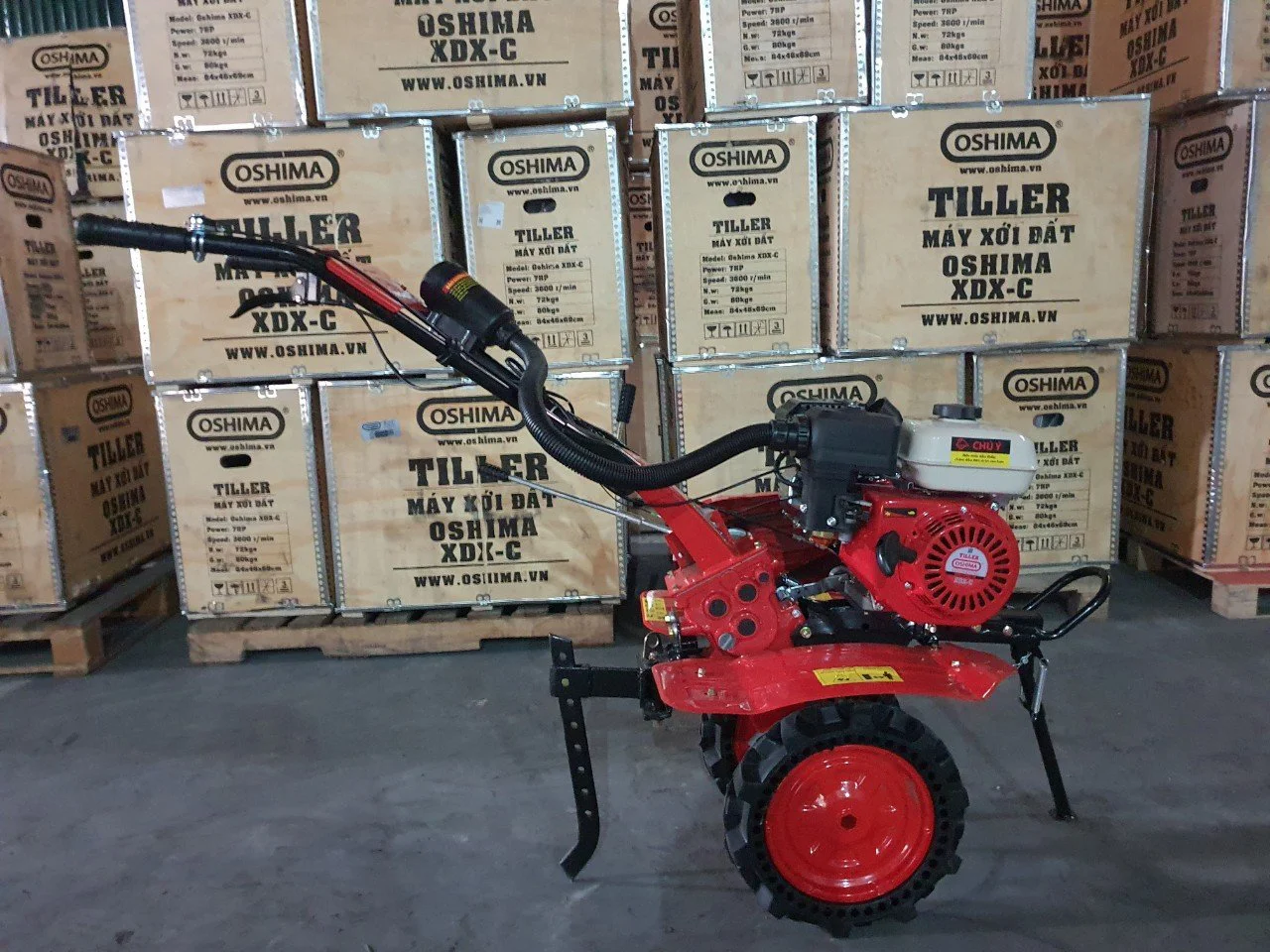 Máy Xới Đất Oshima XDX-C 7.0HP Đỏ 4 Thì Chính Hãng – Giải Pháp Làm Đất Hiệu Quả - Góc nhìn 9