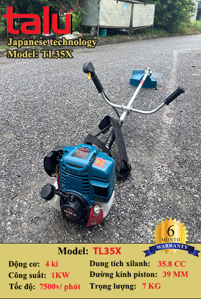 Máy cắt cỏ TL35X 4 thì xăng riêng nhớt riêng - Góc nhìn 6