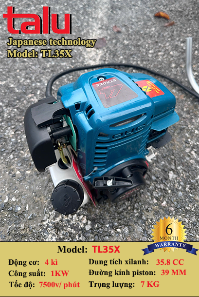 Máy cắt cỏ TL35X 4 thì xăng riêng nhớt riêng - Góc nhìn 14