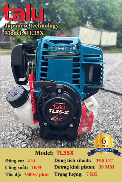 Máy cắt cỏ TL35X 4 thì xăng riêng nhớt riêng - Góc nhìn 11