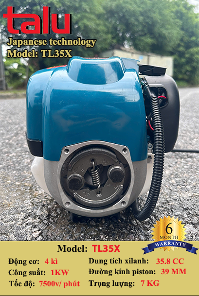 Máy cắt cỏ TL35X 4 thì xăng riêng nhớt riêng - Góc nhìn 10