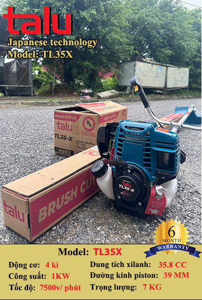 Máy cắt cỏ TL35X 4 thì xăng riêng nhớt riêng - Góc nhìn 2