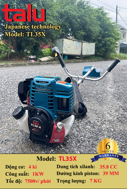Máy cắt cỏ TL35X 4 thì xăng riêng nhớt riêng - Góc nhìn 8
